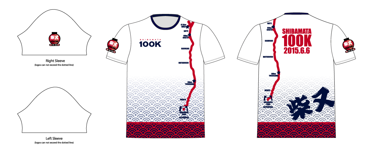 コースマップ入り大会オリジナルTシャツ